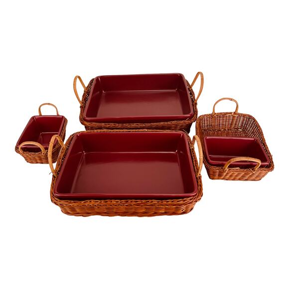 Vintage Temp-Tations presentable Ovenware by Tara-Casserole Set - Picture 1 of 5